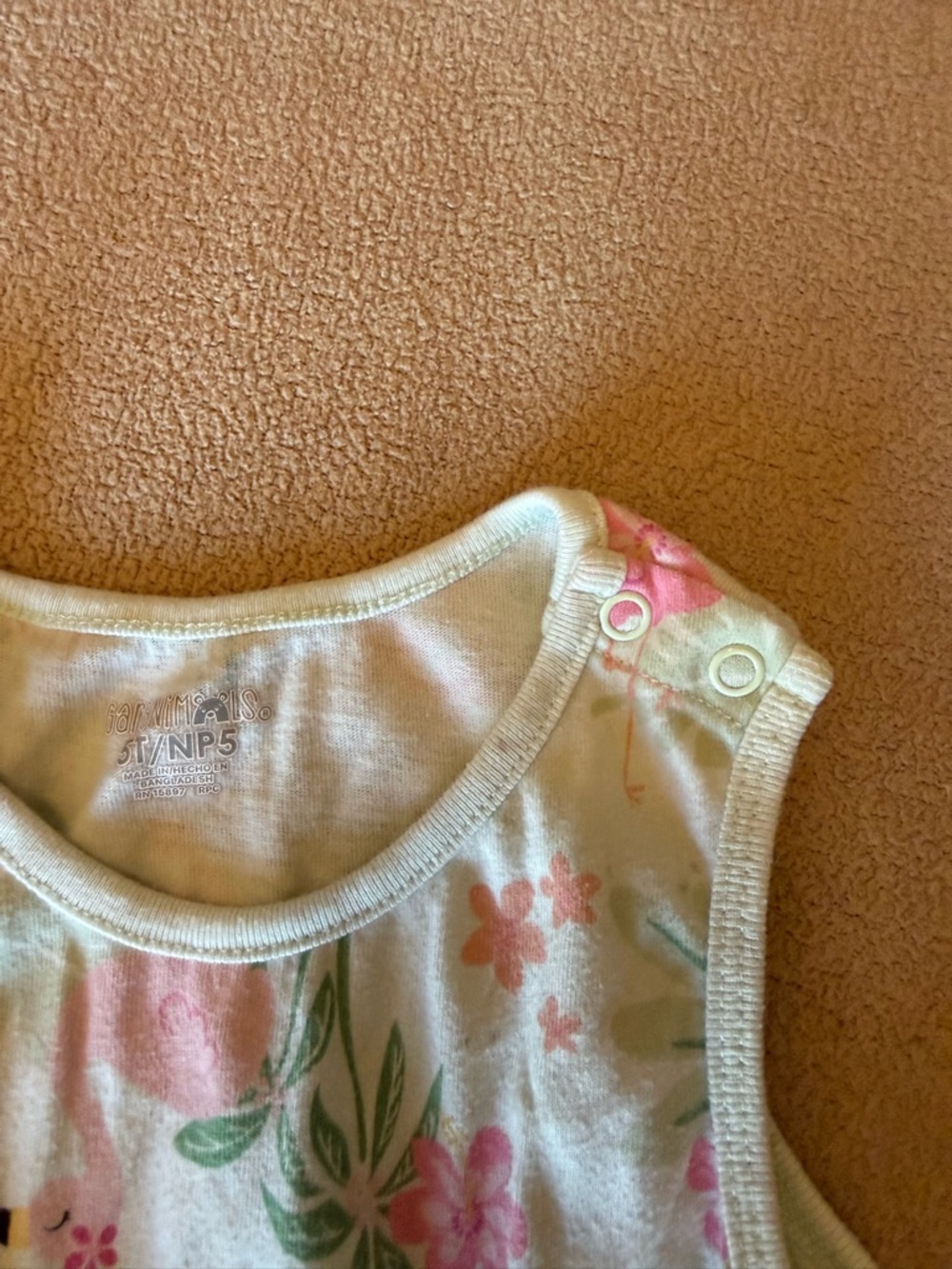 Bundle Girls Pink & Yellow Floral Romper With Shorts - Picture 7 of 8